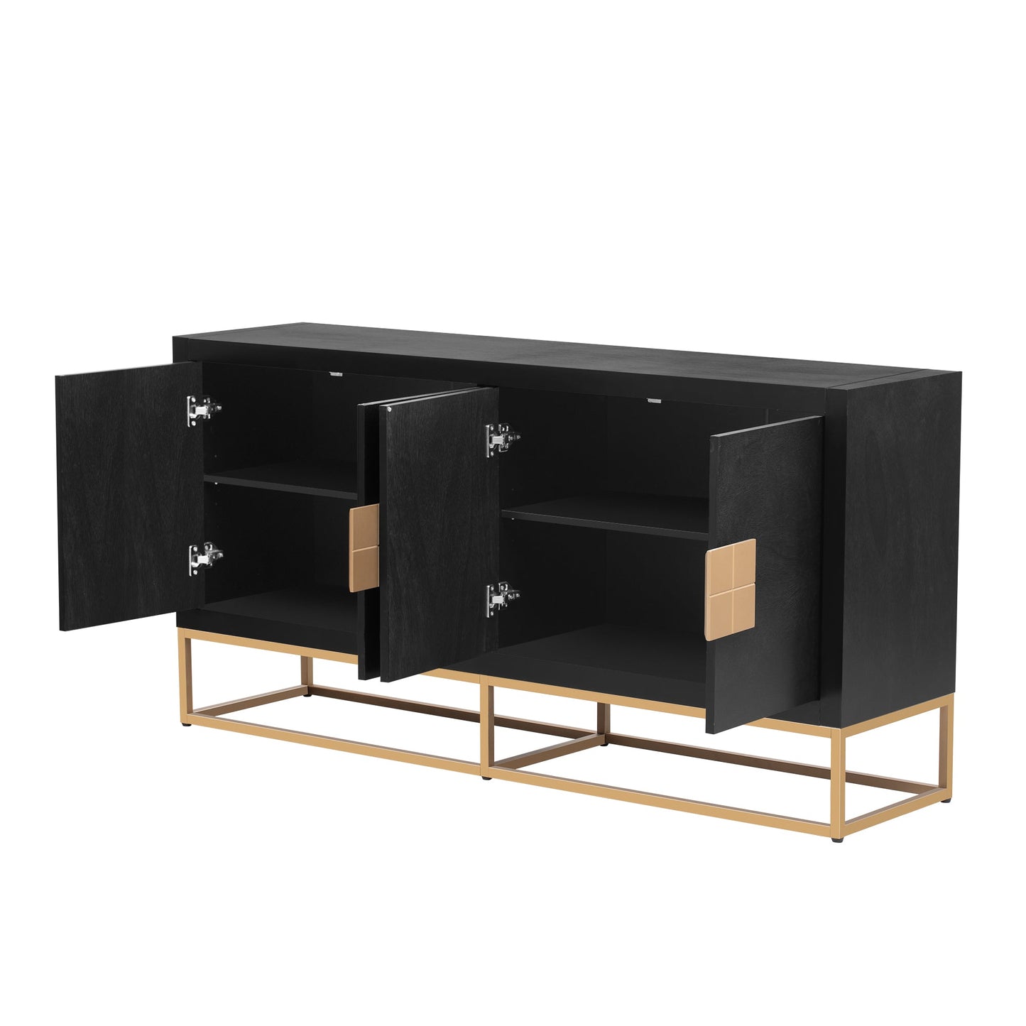 Light Luxury Designed Cabinet with Unique Support Legs and Adjustable