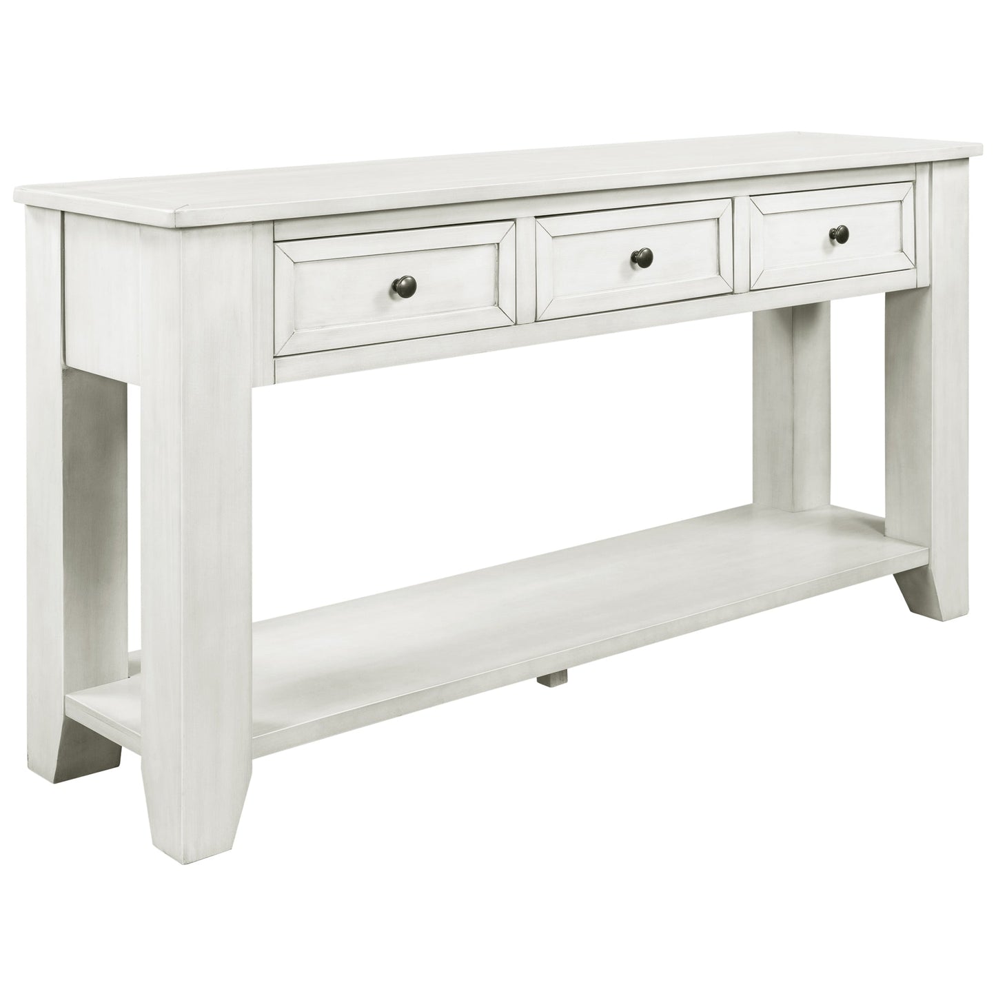 55'' Modern Console Table Sofa Table for Living Room with 3 Drawers