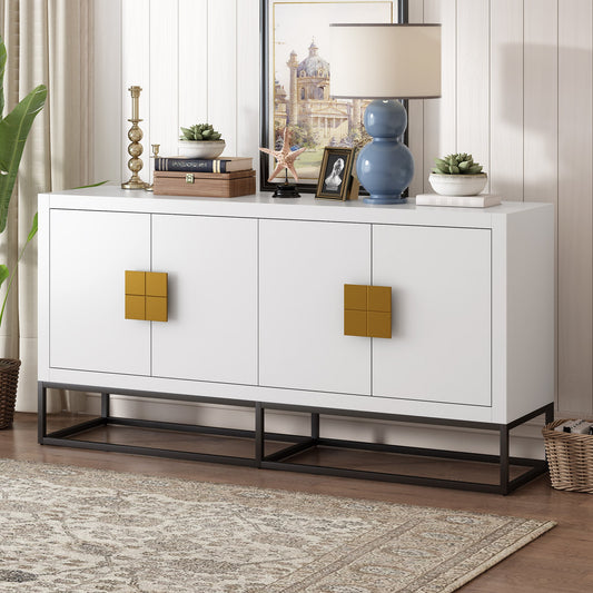 Light Luxury Designed Cabinet with Unique Support Legs and Adjustable